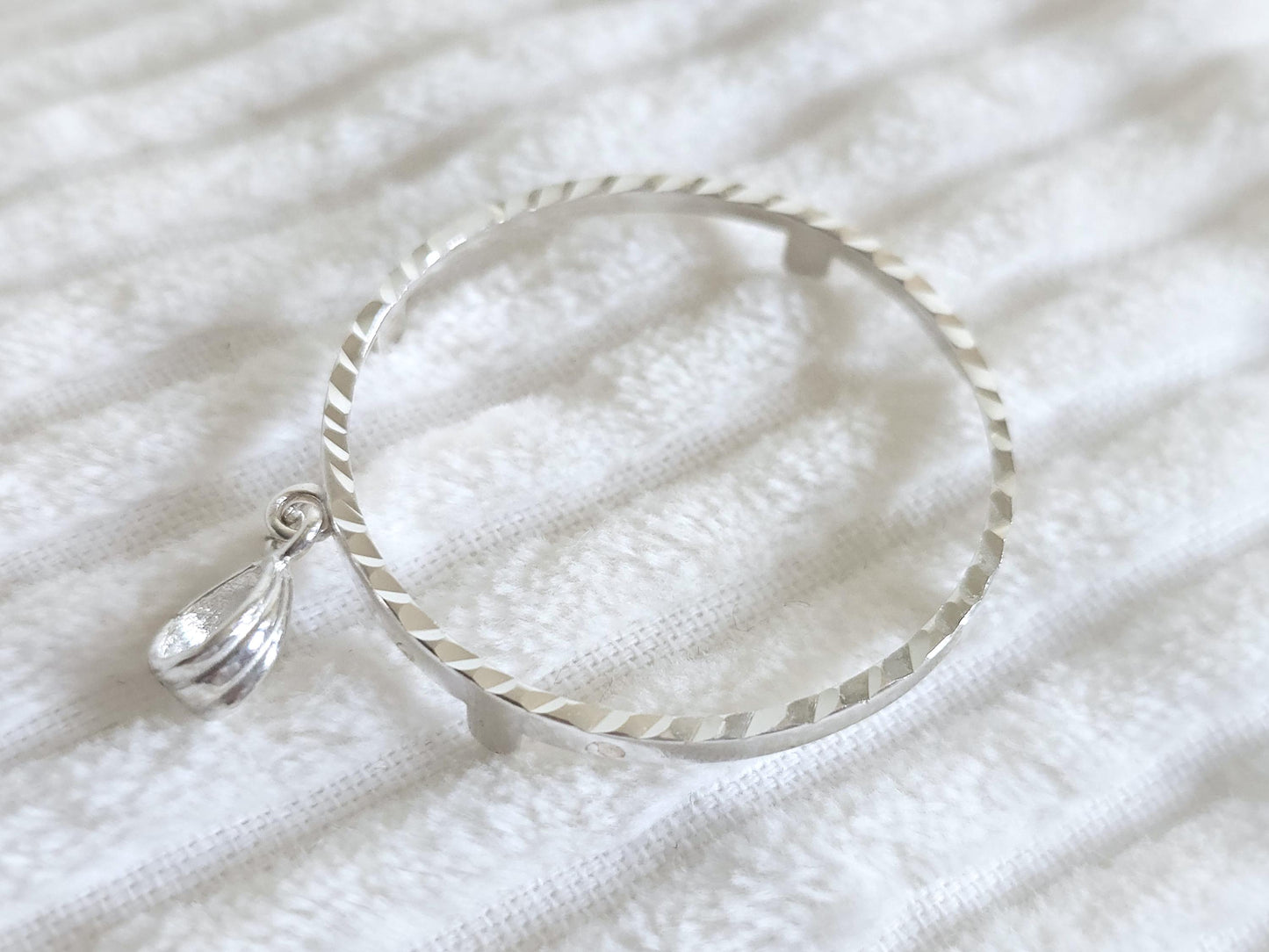 925 Sterling Silver Prong Back Diamond Cut Bezel for 36mm Coins