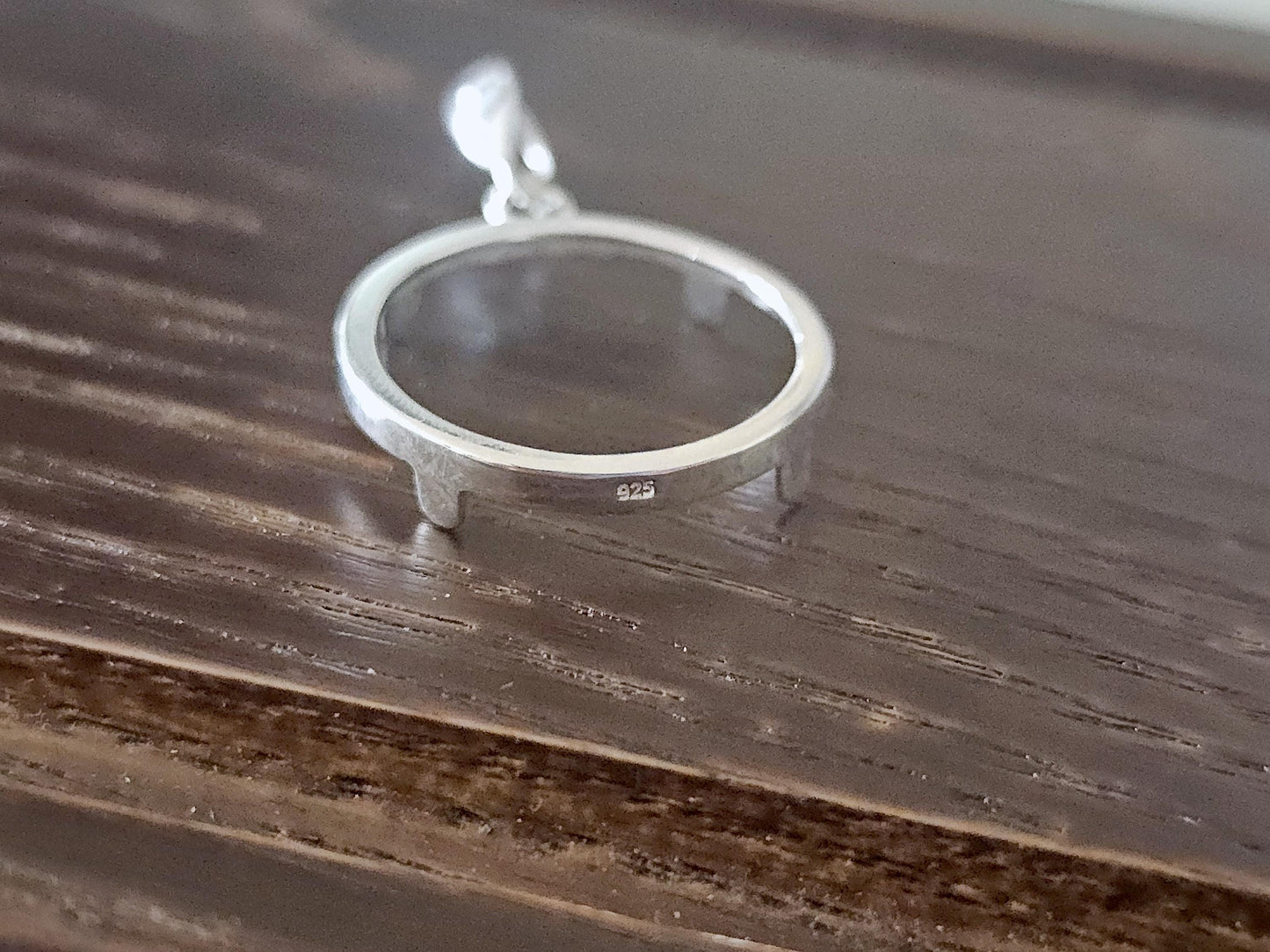925 Sterling Silver Prong Back Simple Bezel for 18mm Dime 10 Cent Coins