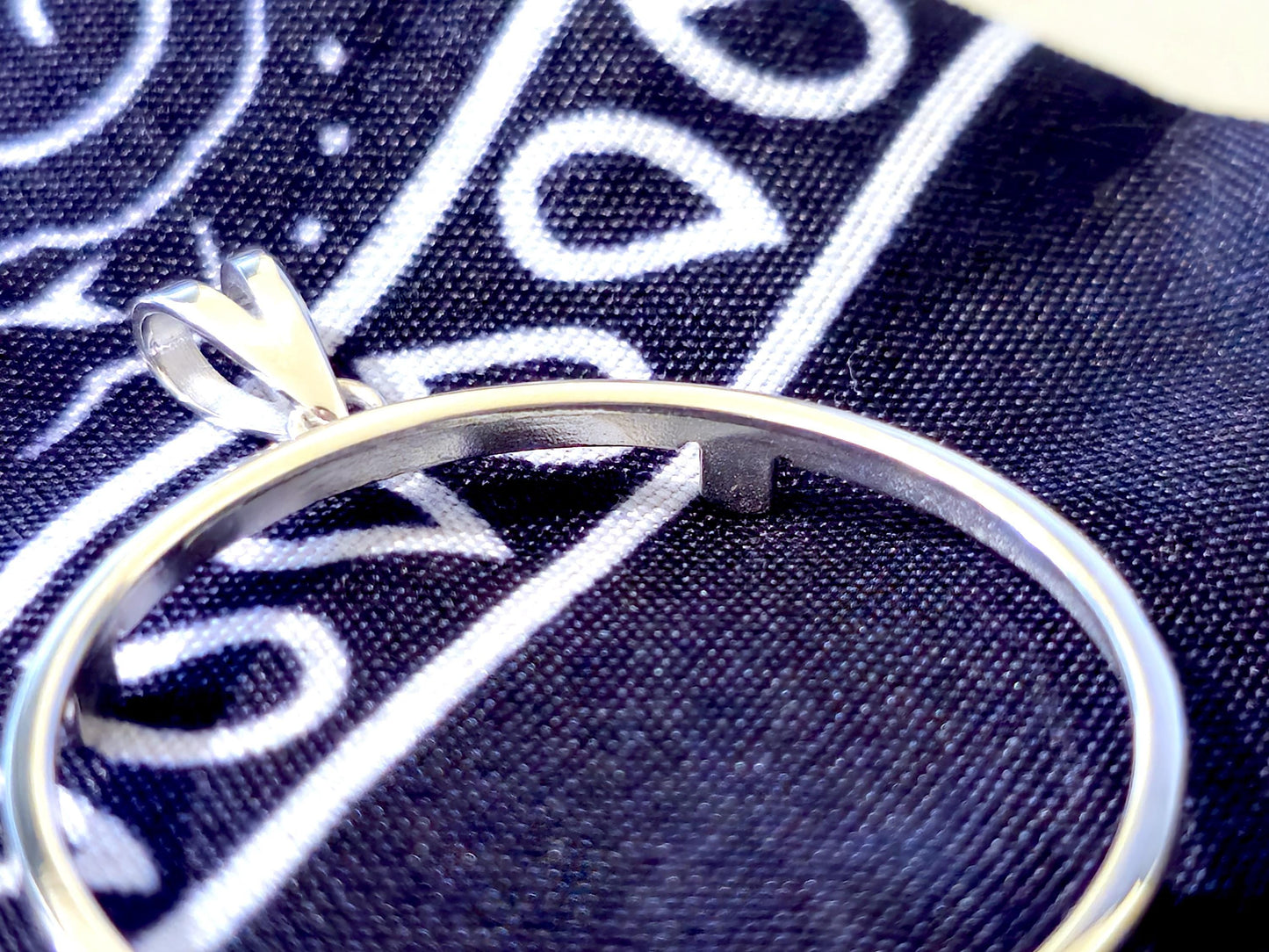 925 Sterling Silver Prong Back Simple Bezel for 34mm Mexican 1 Peso Coins