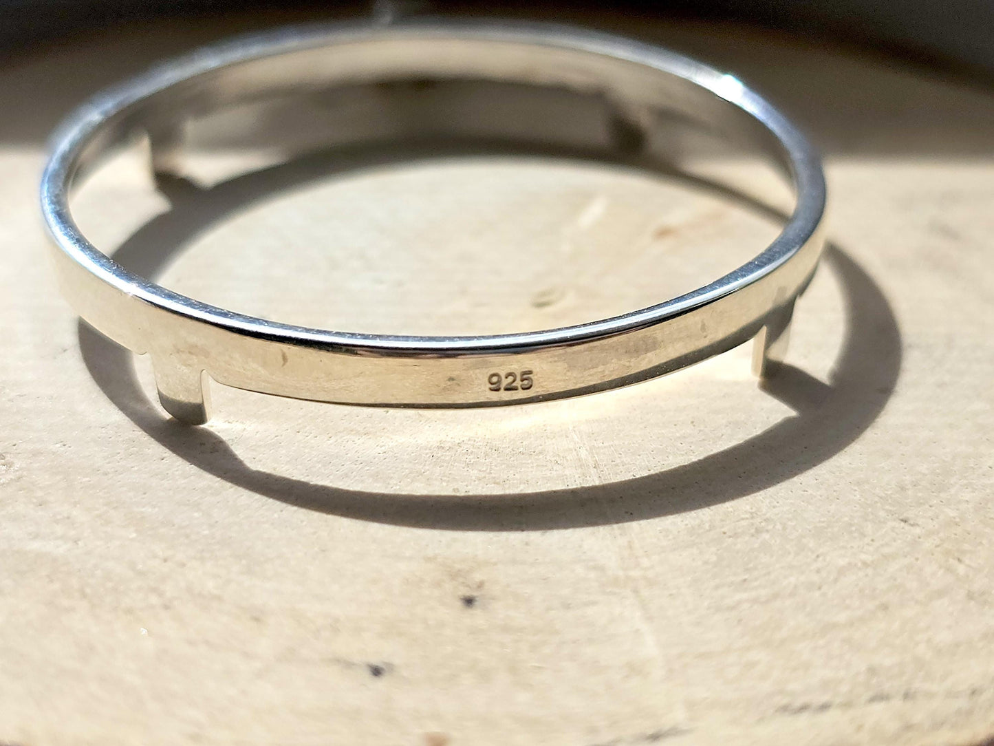 925 Sterling Silver Prong Back Simple Bezel for 41mm 1 oz Coins