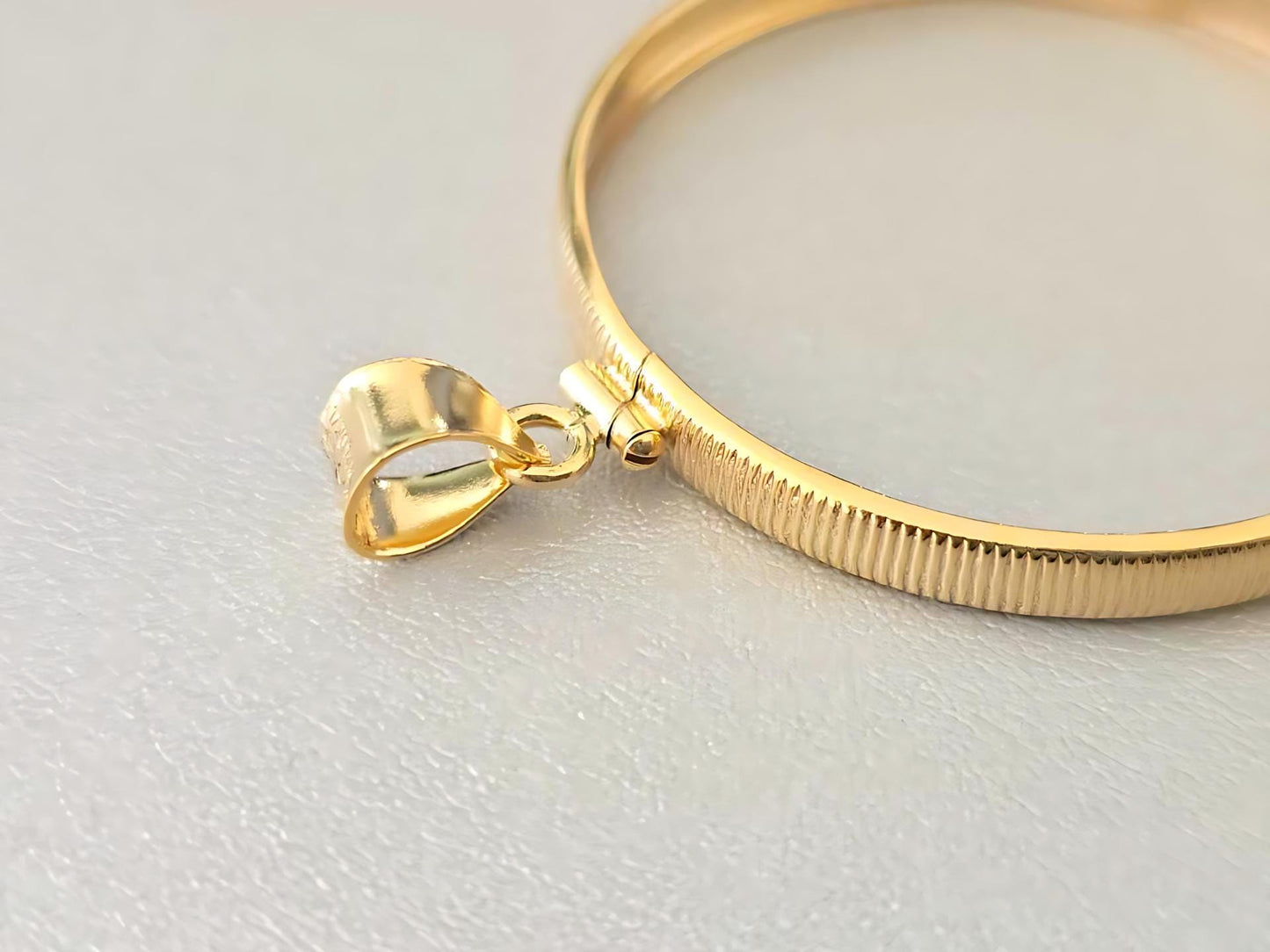 14K Gold Filled Screw Top Coin Edge Bezel for 41mm 1 oz Coins