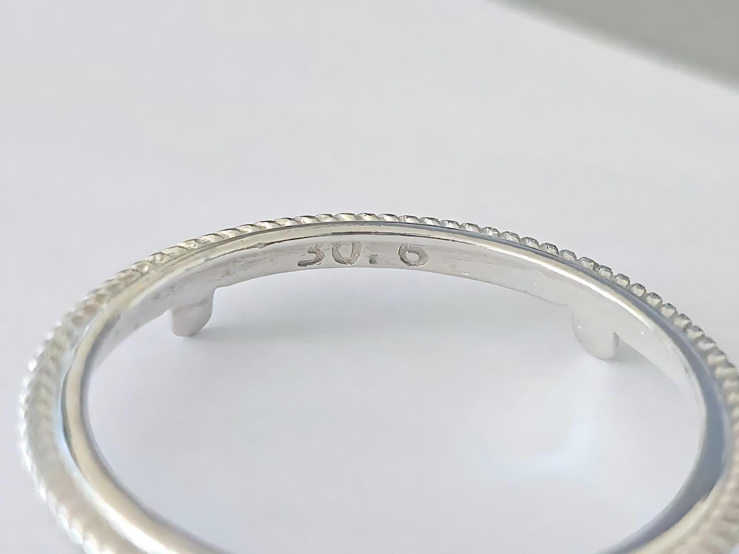 925 Sterling Silver Prong Back Rope Wire Edge Bezel for 30mm Half Dollar 50 Cents Coins