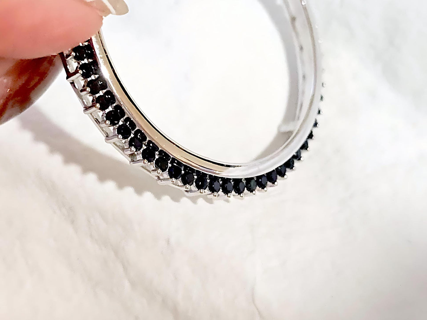 925 Sterling Silver Prong Back Cubic Zirconia CZ Halo Bezel for 41mm 1 oz Coins