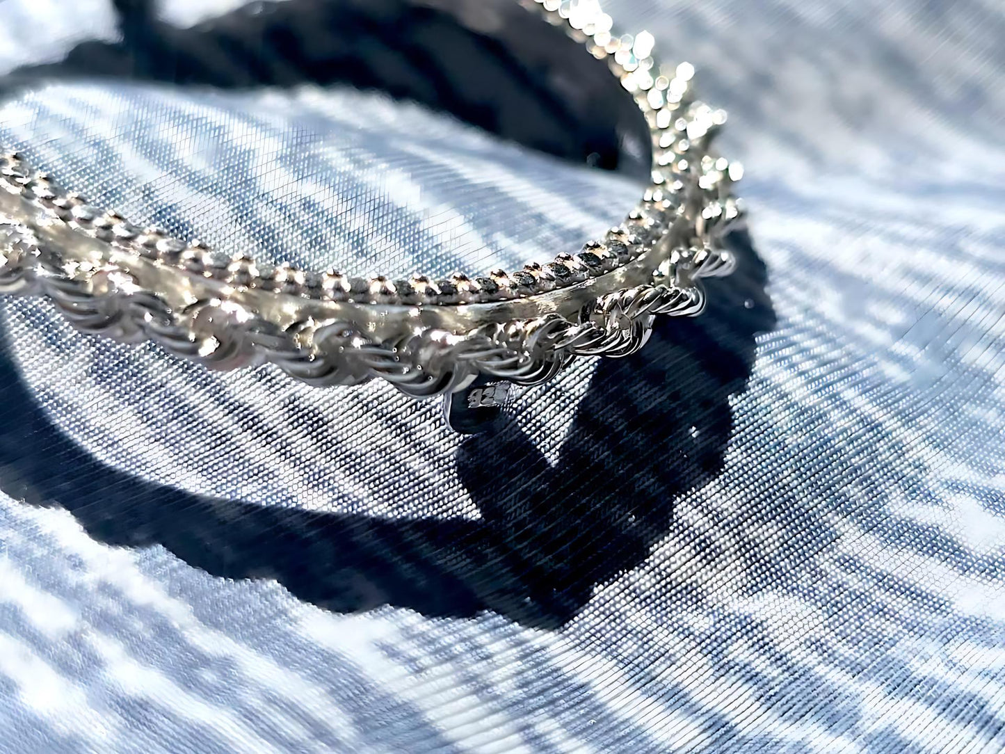 925 Sterling Silver Prong Back Illusion Rope Bezel for 26mm Susan B Anthony Dollar Coin