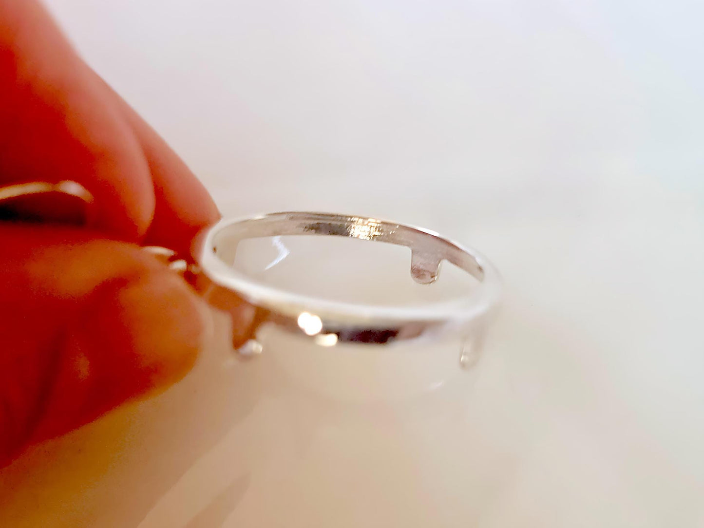 925 Sterling Silver Prong Back Round Edge Bezel Earring for 18mm Dime 10 Cent Coins