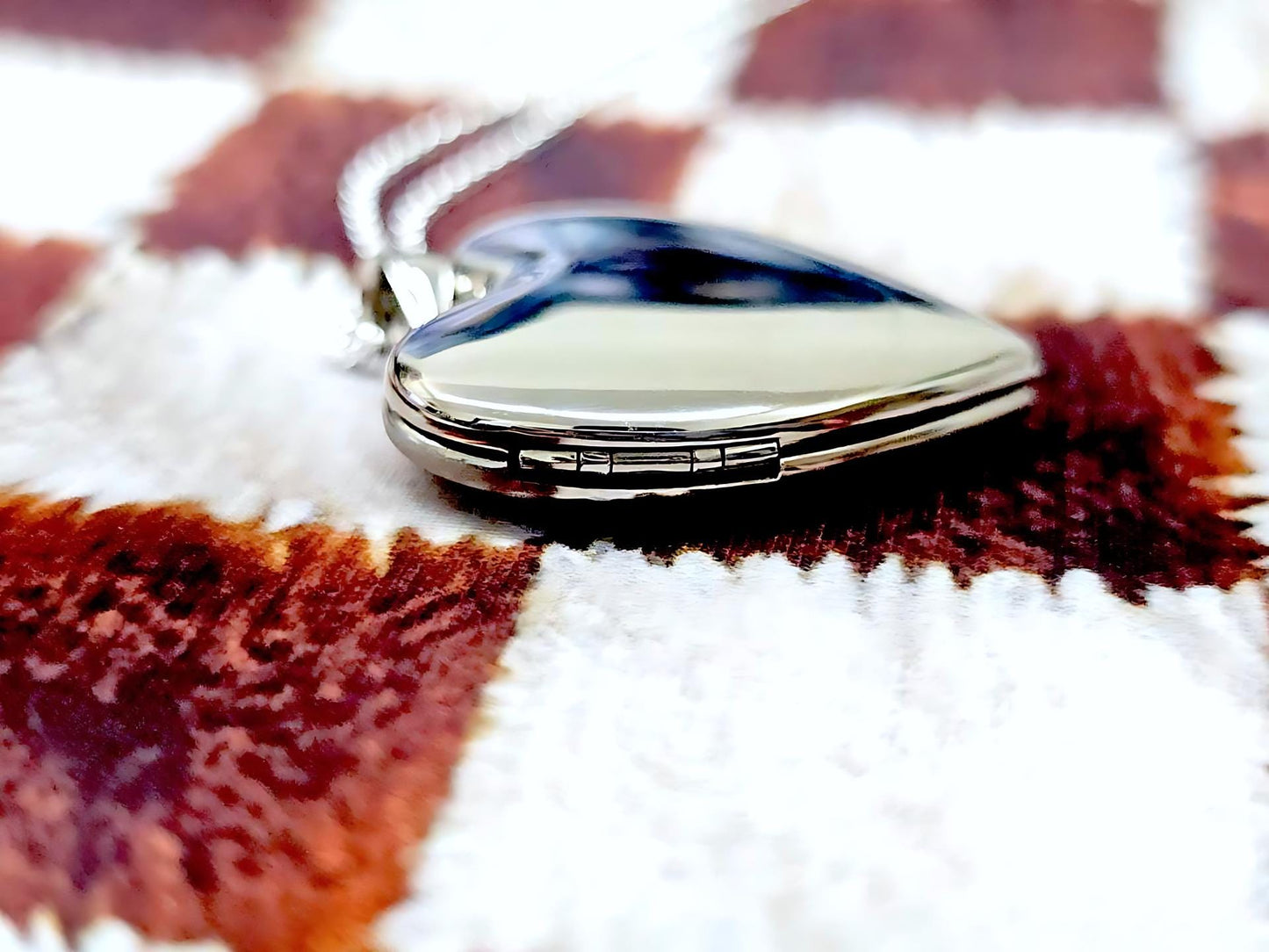 925 Sterling Silver Plain Heart 4 Pictures Locket Pendant