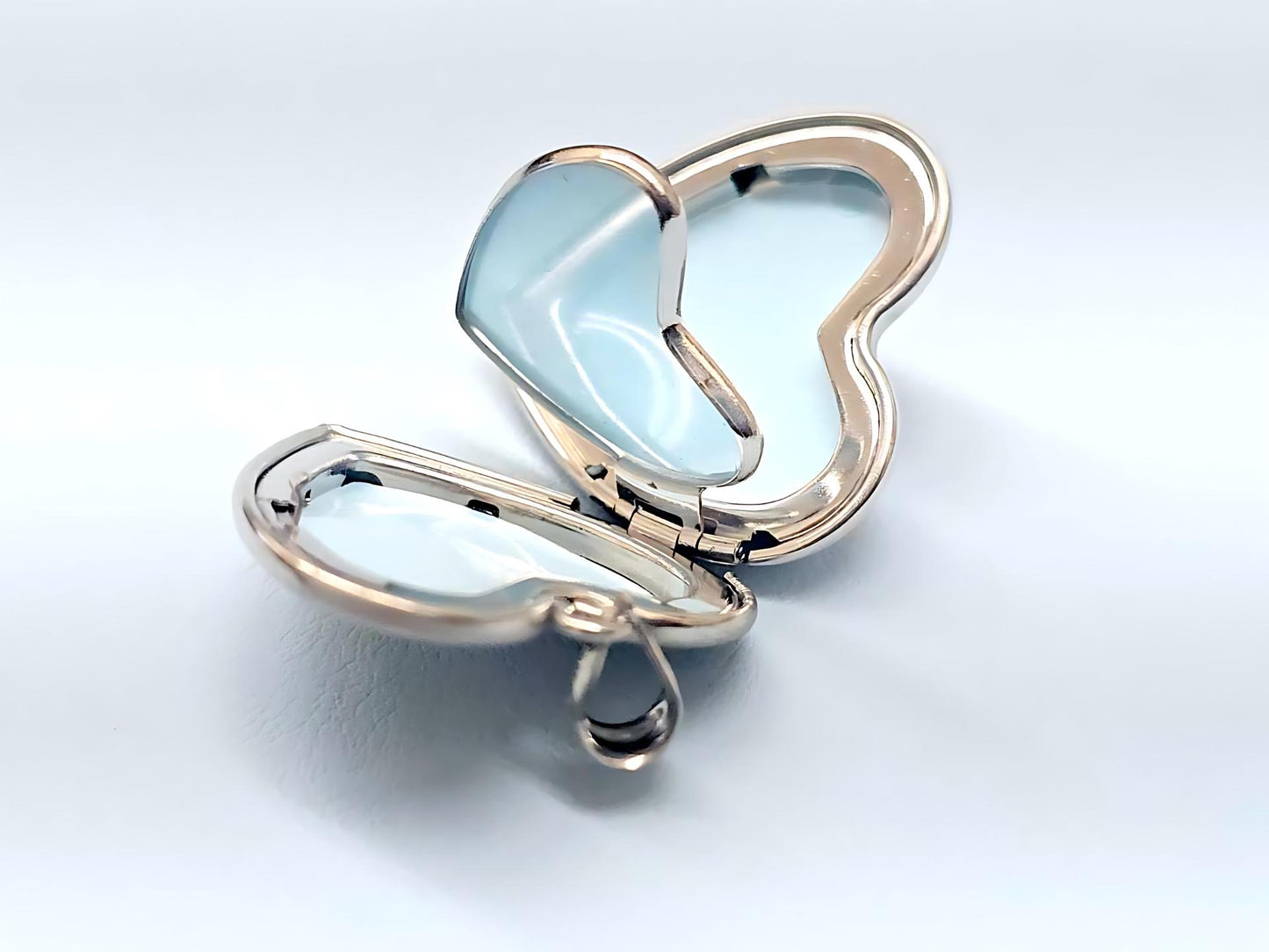925 Sterling Silver Scroll Engraved Heart 4 Pictures Locket Pendant
