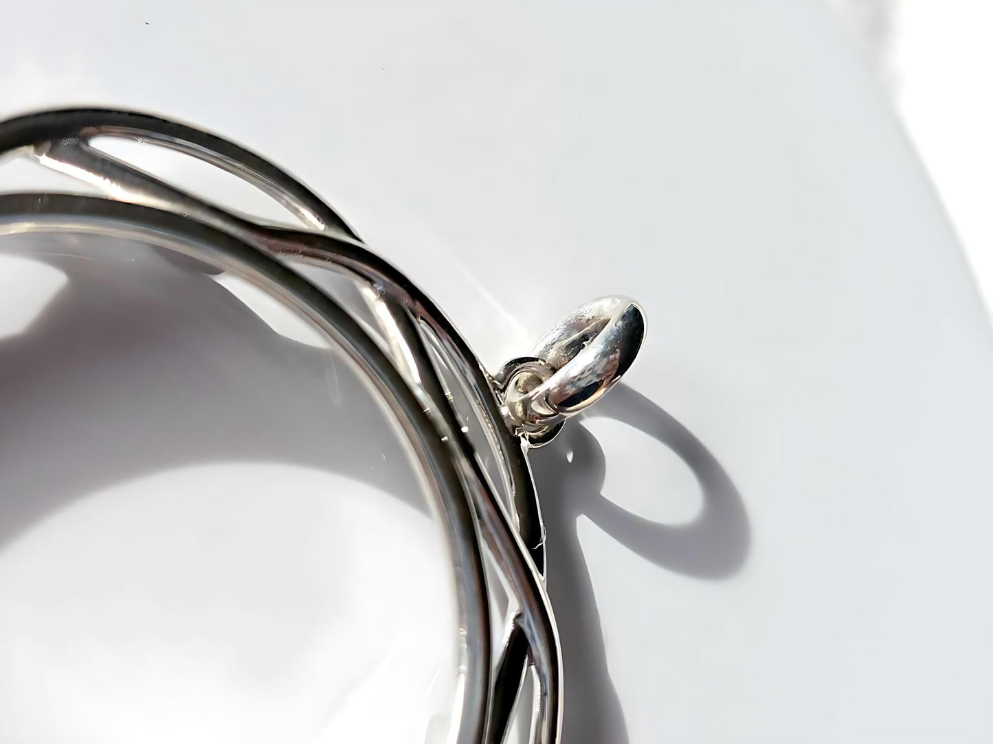 925 Sterling Silver Prong Back Braided Edge Bezel for 36mm Coins