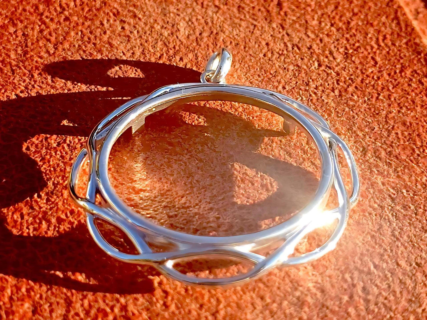 925 Sterling Silver Prong Back Braided Edge Bezel for 37mm Coins