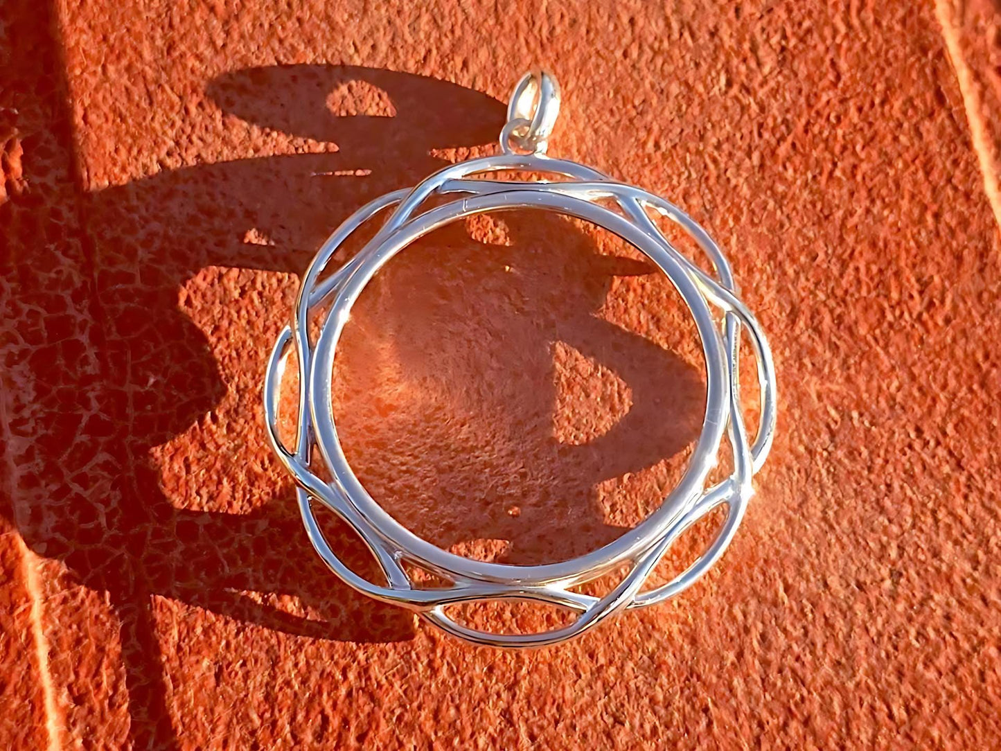 925 Sterling Silver Prong Back Braided Edge Bezel for 37mm Coins